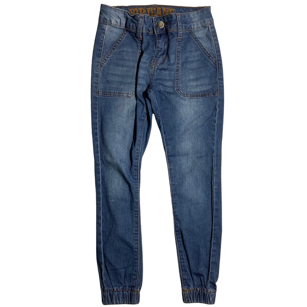 VIP Jeans Girls’ Size 8 Blue Denim Stretch Jeggings — Skinny, Casual, Everyday